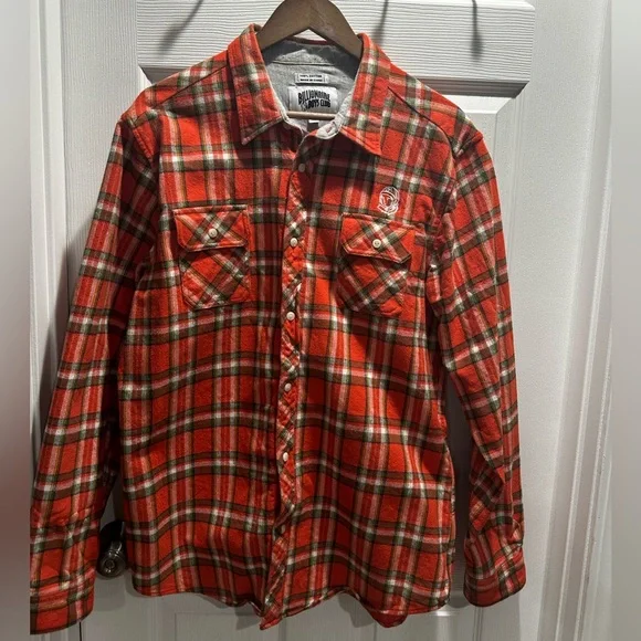 🧥 Billionaire Boys Club Plaid Flannel Shirt – XL - Picture 3 of 9